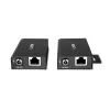 Lindy 100 m extensor USB 2.0 Cat. 6 de 2 puertos, transmisor y receptor AV, 100 m, con cable, negro