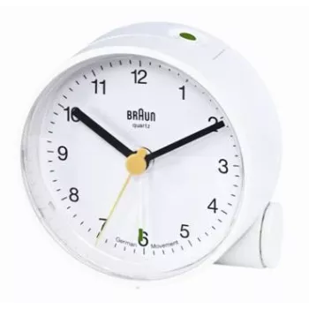 Braun BNC 001 despertador de cuarzo blanco