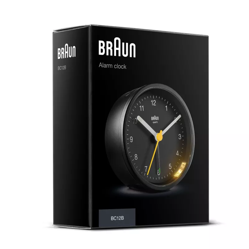 Braun BC12 despertador de cuarzo negro