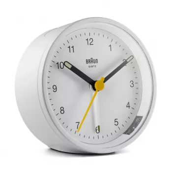 Braun BC12W despertador de cuarzo blanco