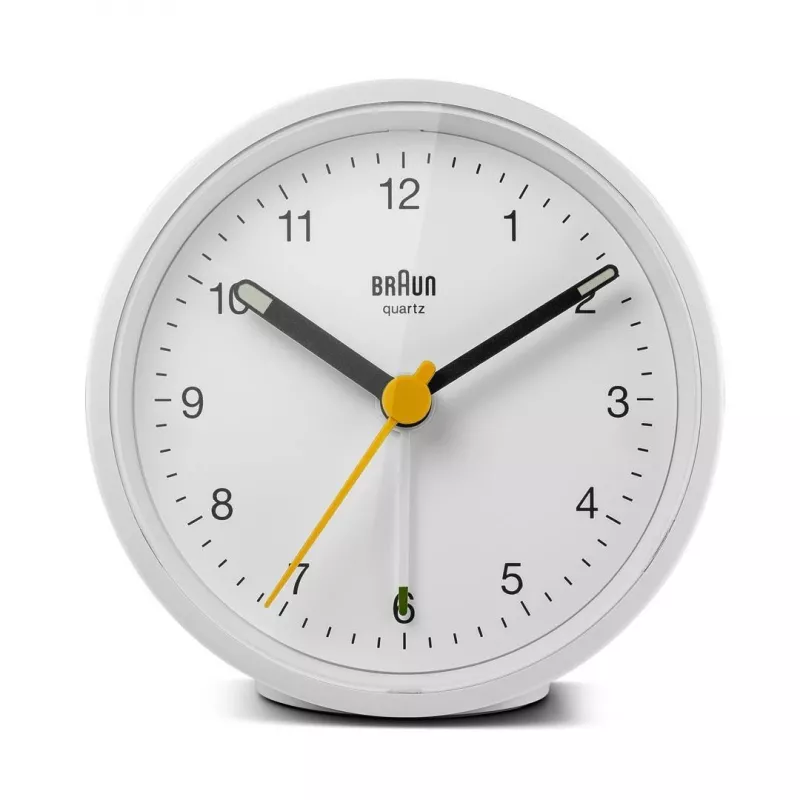 Braun BC12W despertador de cuarzo blanco