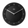 Braun BC 06 B reloj de pared de cuarzo analógico negro reloj de cuarzo redondo negro