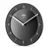 Braun BC 06 B reloj de pared de cuarzo analógico negro reloj de cuarzo redondo negro