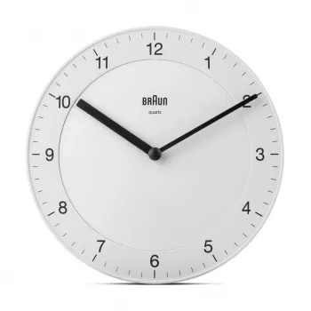 Braun BC06W reloj de cuarzo redondo blanco