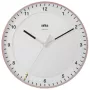 Reloj de pared BRAUN BC 17 PW DCF — reloj radiocontrolado DCF analógico, rosa y blanco
