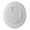 Reloj de pared BRAUN BC 17 PW DCF — reloj radiocontrolado DCF analógico, rosa y blanco