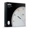 Reloj de pared BRAUN BC 17 PW DCF — reloj radiocontrolado DCF analógico, rosa y blanco