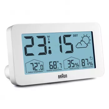 Braun BC13WP-DCF despertador despertador digital blanco