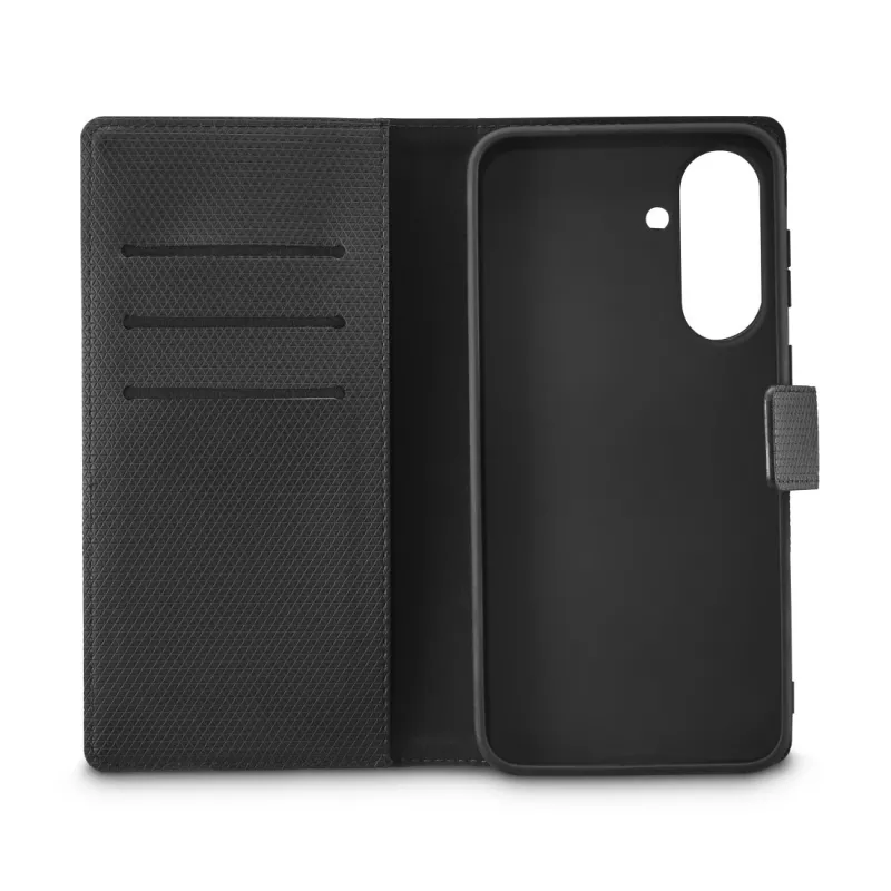 Funda para móvil Schwarz Rock 00037343 — funda tipo cartera para Samsung Galaxy A37 5G, negra, 1 ud.