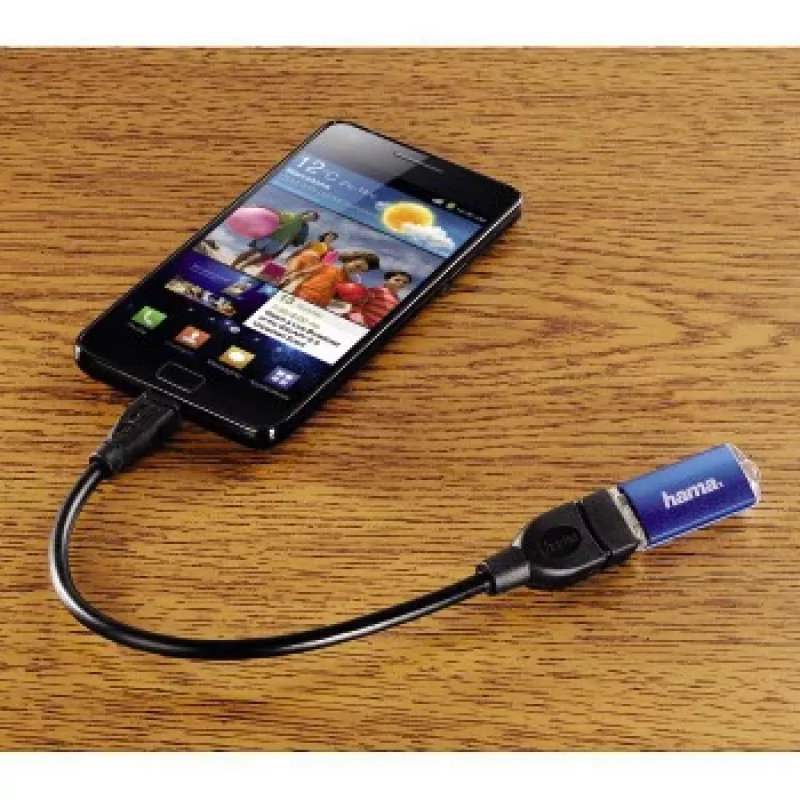 Hama Cable adaptador USB 2.0 Cable USB 0,15 m USB A Micro-USB B negro