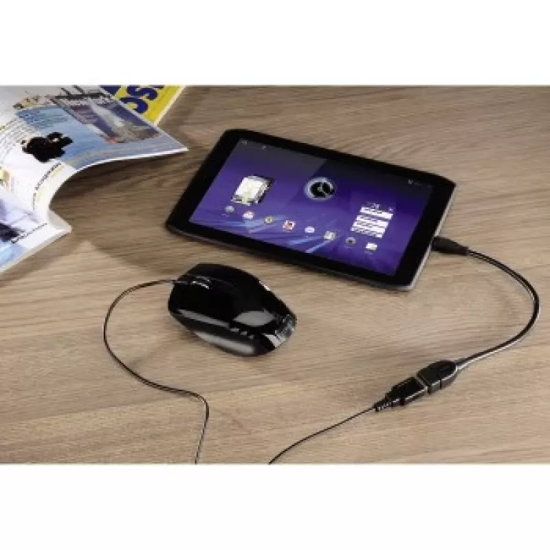 Hama Cable adaptador USB 2.0 Cable USB 0,15 m USB A Micro-USB B negro