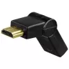 Hama Adaptador compacto conector macho HDMI - conector hembra HDMI, giratorio, negro