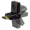 Hama Adaptador compacto conector macho HDMI - conector hembra HDMI, giratorio, negro