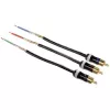 Hama Cable ProClass YUV, 3 RCA - 3 RCA, metal, 1,5 m cable de vídeo por componentes (YPbPr) 3 x RCA negro