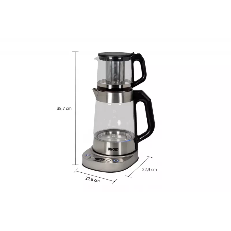 Unold 18215 Samovar Selin hervidor eléctrico 1,7 L 1800 W acero inoxidable