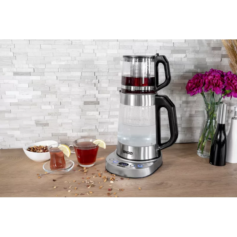 Unold 18215 Samovar Selin hervidor eléctrico 1,7 L 1800 W acero inoxidable