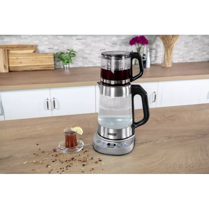 Unold 18215 Samovar Selin hervidor eléctrico 1,7 L 1800 W acero inoxidable