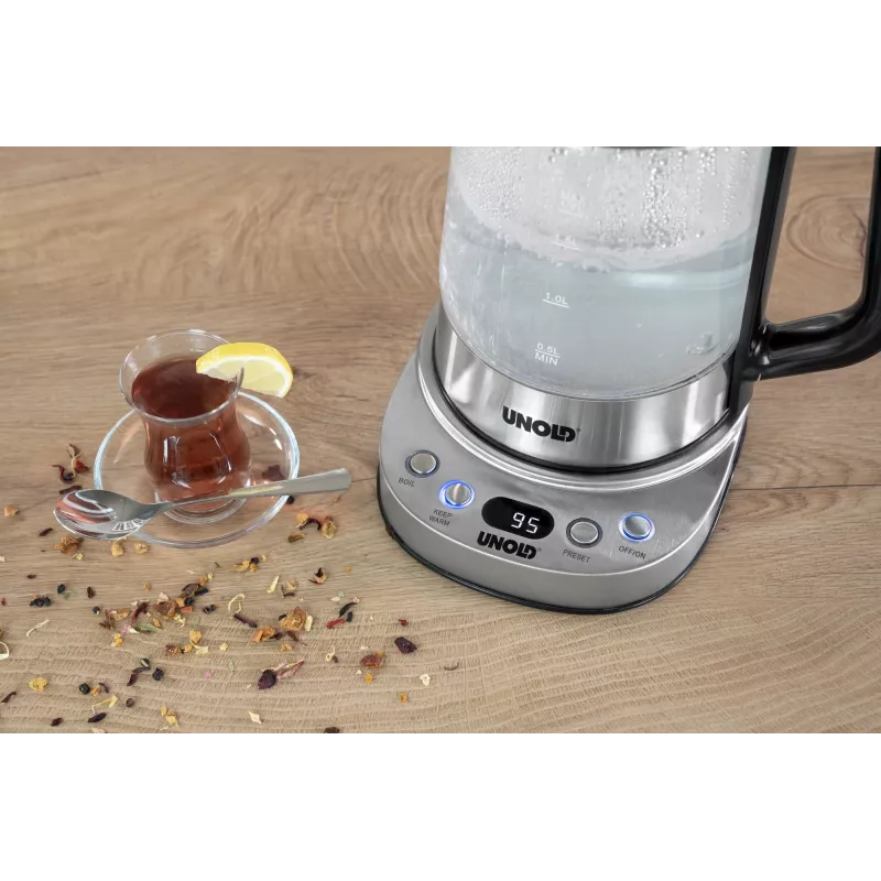 Unold 18215 Samovar Selin hervidor eléctrico 1,7 L 1800 W acero inoxidable