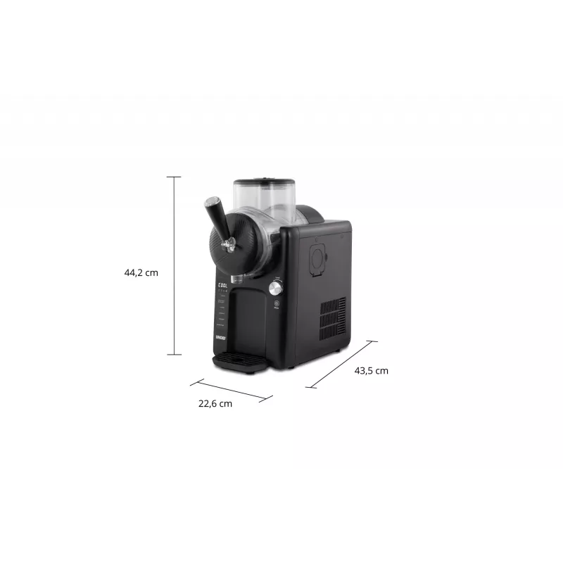 Unold 48956 Sofie 2in1 máquina de granizados y helado blando, negro
