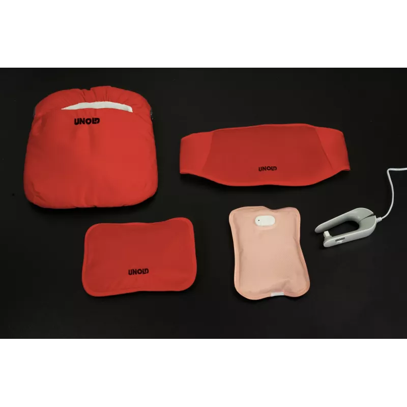 Unold Wärmi Premium Set - Bolsa de agua caliente eléctrica 86023 bolsa de agua caliente eléctrica 380 W rojo