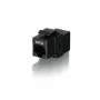Equip Acoplador en línea Keystone Cat.6 no blindado, negro, dorado, 15 mm, 33 mm, 20 mm, 75 g