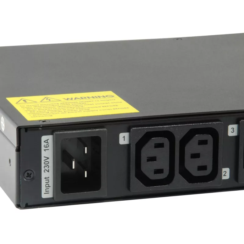 LevelOne unidad de distribución de energía inteligente de 12 tomas, 200-240V AC