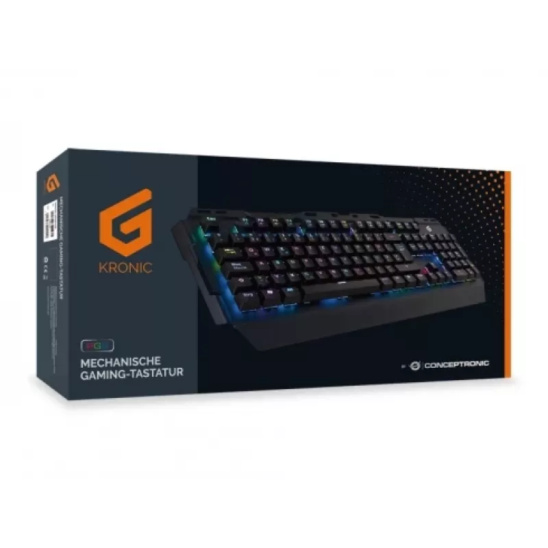 Conceptronic KRONIC teclado gaming mecánico, RGB, distribución alemana