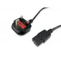 Cable de alimentación Equip 112300 negro 2 m BS 1363 conector hembra C13