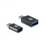 Conceptronic DONN04G adaptador OTG USB-C a USB A/MicroB pack de 2, 10 Gbit/s (C-A), 480 Mbit/s (C-MicroUSB)