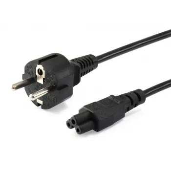 Equip cable de alimentación de alta calidad, C5 a Schuko, 1,8m, 1,8 m, CEE 7/7, IEC C5, H05VV-F3G, 250 V, 2,5 A