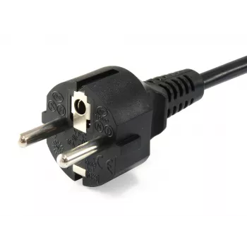 Equip cable de alimentación de alta calidad, C5 a Schuko, 1,8m, 1,8 m, CEE 7/7, IEC C5, H05VV-F3G, 250 V, 2,5 A