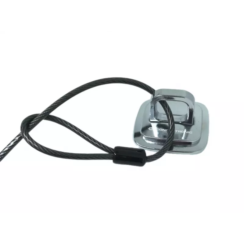 Anclaje de seguridad para montaje en mesa CONCEPTRONIC LBA01 — zinc, plateado, 52×46,6×33 mm