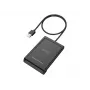 Conceptronic BIAN11B lector de tarjetas Smart-ID de doble interfaz, USB 2.0, Near Field Communication (NFC), 1 m, negro, 100 g