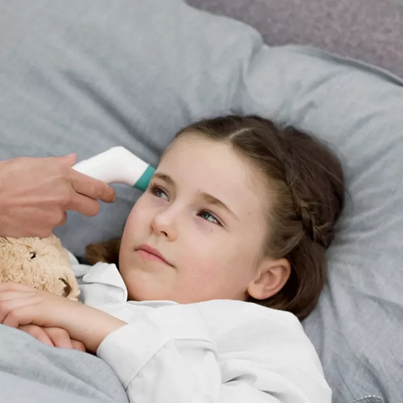 Braun BST200WE termómetro de medición a distancia blanco frente botones