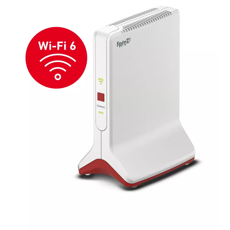 Repetidor de red inalámbrico AVM FRITZ!Repeater 6000 Edition International — tri band 6000 Mbit/s, 2x LAN, blanco