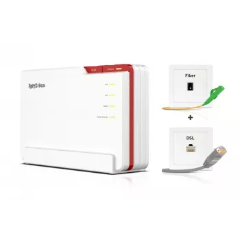 Box FRITZ! 5690 Pro International router WLAN 2,5 Gigabit Ethernet tri band (2,4 GHz / 5 GHz / 6 GHz) blanco