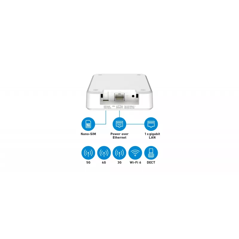 Box FRITZ! 6860 5G Edition International router WLAN Gigabit Ethernet dual band (2,4 GHz / 5 GHz)