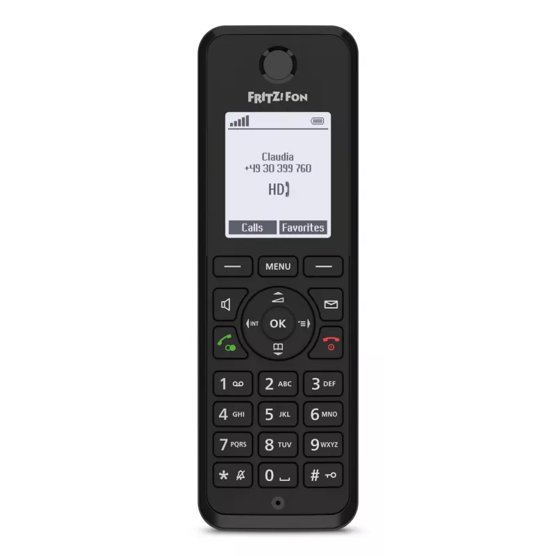 Teléfono DECT AVM FRITZ! Fon M3 International — terminal inalámbrico, identificación de llamadas, manos libres, 1 terminal, agenda de 1000 contactos