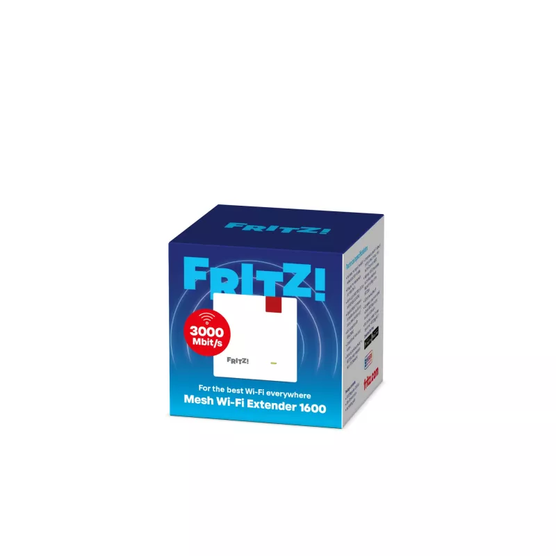 Repeater Mesh Wi-Fi Extender 1600 (FRITZ 1200 AX International) repetidor de red blanco 10, 100, 1000 Mbit/s