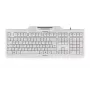 CHERRY KC 1000 SC teclado con cable USB AZERTY belga blanco