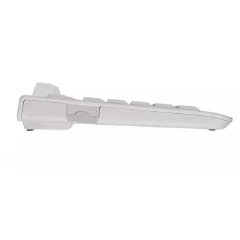 CHERRY KC 1000 SC teclado con cable USB AZERTY belga blanco
