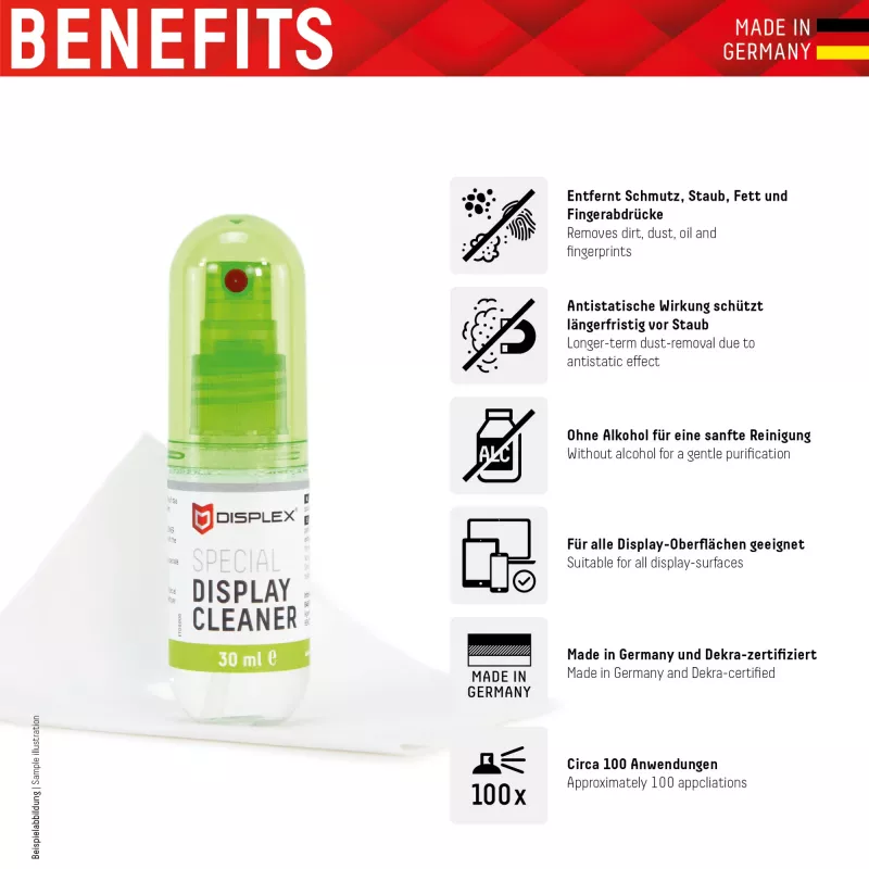 Spray de limpieza de dispositivos Displex Special Display Cleaner