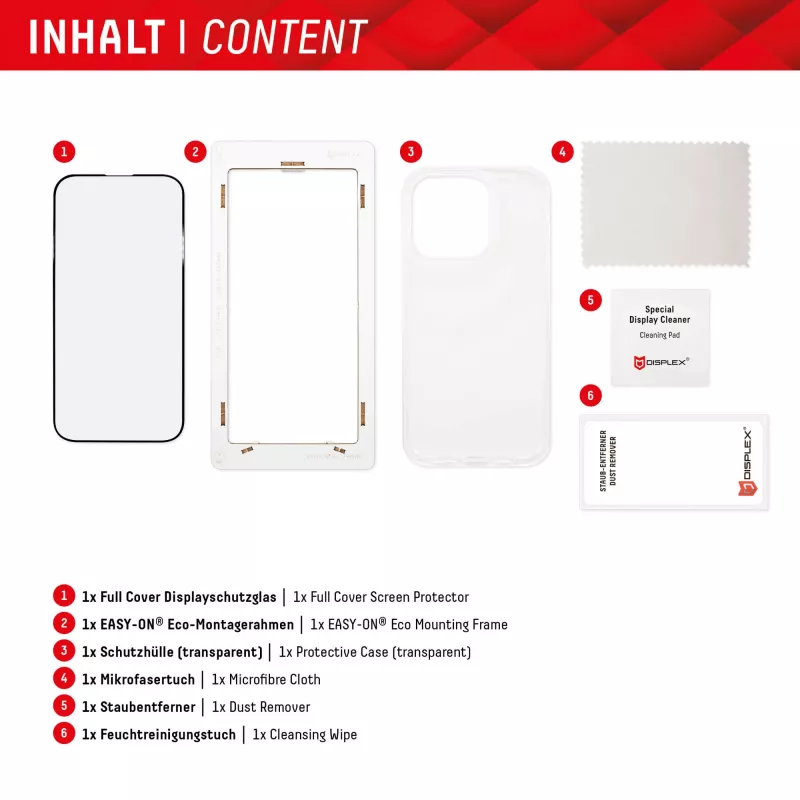 Displex protector de pantalla + funda para Samsung Galaxy S23 Ultra, marco de montaje Eco, cobertura total