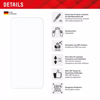 Displex Smart Glass (9H) para Samsung Galaxy A36, adhesivo de montaje, irrompible