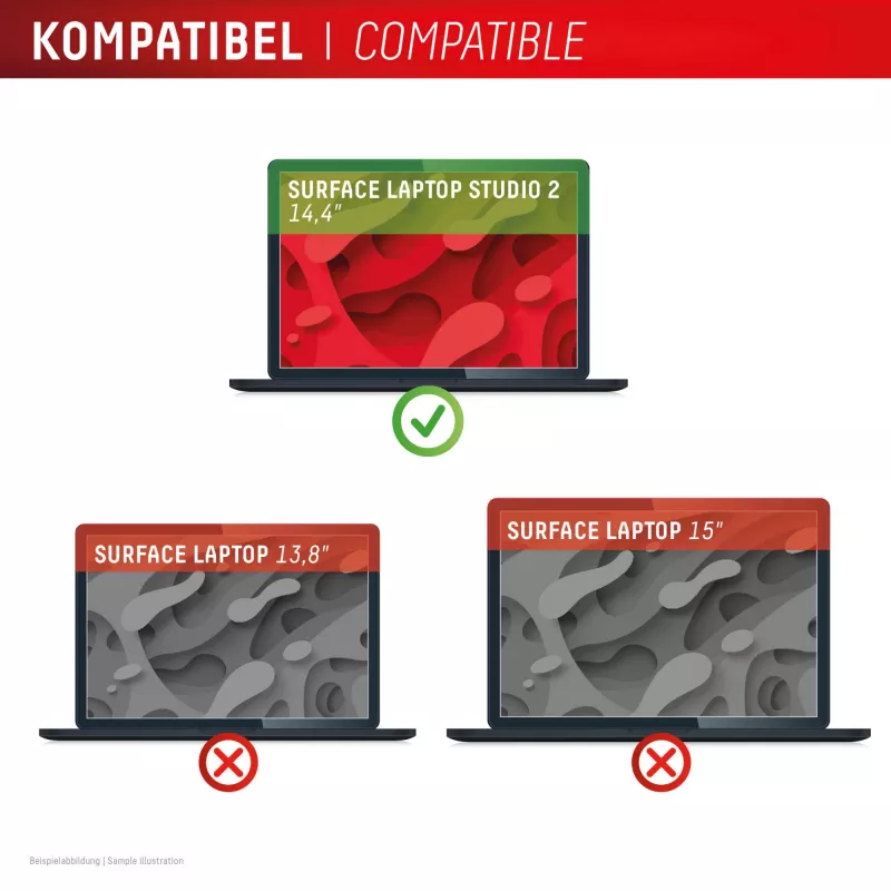 Displex PRIVACY SAFE filtro de privacidad de 2 vías magnético Surface Laptop Studio 2 14,4 pulgadas