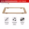 Protector de pantalla de cristal templado + funda para Samsung Galaxy A36 de e.v.i., marco de montaje Eco, antirrayaduras, transparente