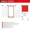 Protector de pantalla de cristal templado + funda para Samsung Galaxy A36 de e.v.i., marco de montaje Eco, antirrayaduras, transparente