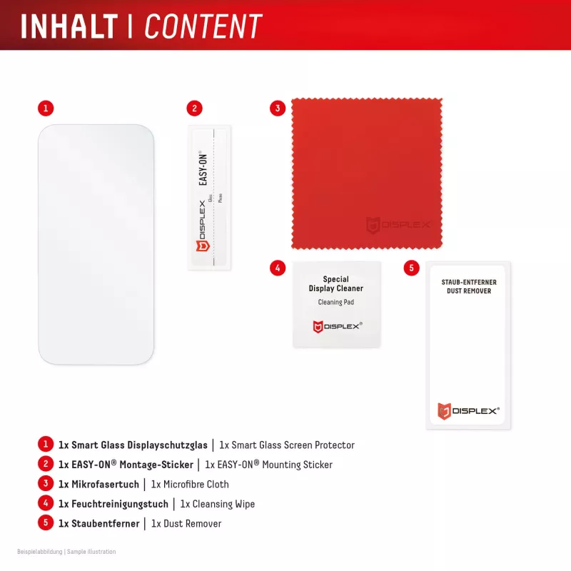 e.v.i. DISPLEX Smart Glass para Xiaomi Redmi 15C — lámina de cristal templado, modelo 02198