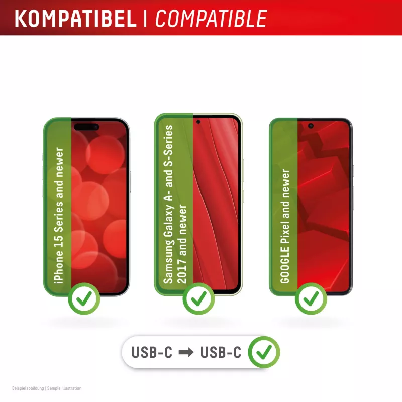 Displex cargador de emergencia de teléfono a teléfono, USB-C a USB-C, conector mini + cable flex, set compacto de 2