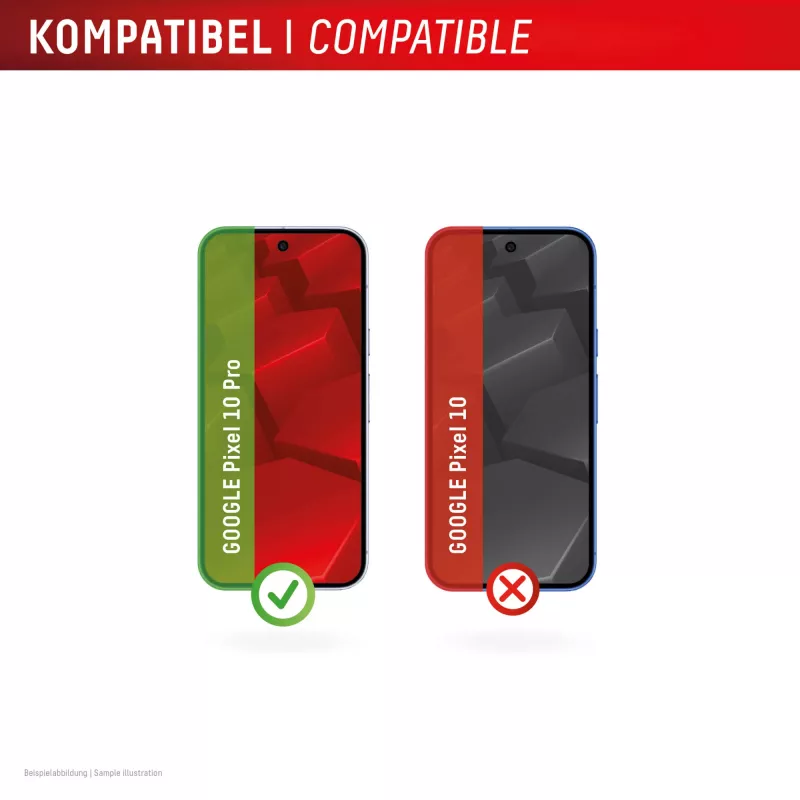 Displex cristal protector de pantalla + funda para Google Pixel 10 Pro, marco de montaje Eco, antirrayaduras